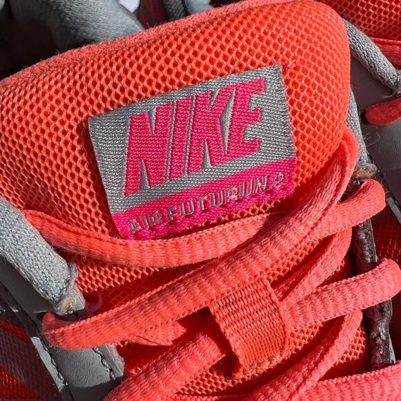 Nike Air Futurun2 Womens Sneaker Tennis Shoe Athletic Running Orange Gray Size 8 - Picture 9 of 13